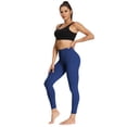 thumbnail image 4 of VASLANDA Women's High Waist Yoga Scrunch Leggings With Side Pockets Tummy Control Workout Running Pants Sports Tights Gym Fitness Athletic Pants, 4 of 6