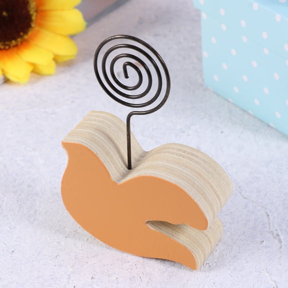 WRISTBIQUE Desktop Paper Clip Holder Beige Memo Holder For Home Use 1Pcs 3.0*2.2*0.8In