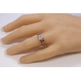 thumbnail image 5 of Asscher Cut Engagement Ring, Pure Brilliance Cubic Zirconia, Vintage Look-14K Rose Gold-Size 9, 5 of 7