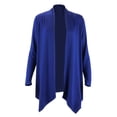 thumbnail image 3 of Spencer Women's Draped Front Open Cardigan Casual Long Sleeve Lightweight Cardigan Sweaters Solid Color Outerwear S-2XL, 3 of 9
