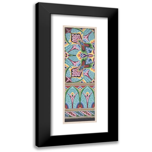 Christopher Dresser 7x14 Black Modern Framed Museum Art Print Titled - Design Drawing (ca. 1883)