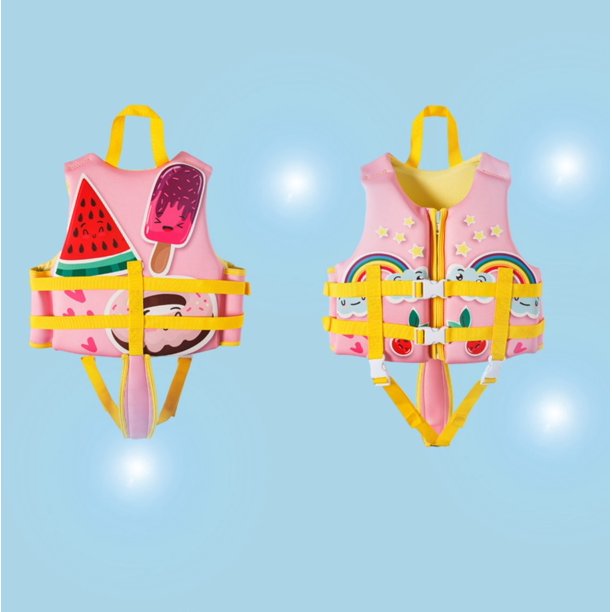 Toddler Swim Vest With Arm Floaties - Adjustable Crotch Strap For Kids 2-7 Years, 22-66 Lbs