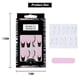 thumbnail image 5 of 24 Pcs Press-on Nails Long Coffin Swirl Fake Nails With Design French Nail Tips Glossy False Nails, 5 of 5