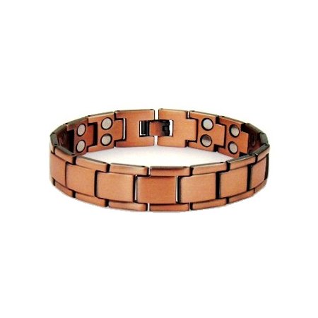 Turquoise Magnet Bracelet (First 99.95% Pure Copper Magnetic Therapy Bracelet For Arthritis and Carpal Tunnel with Double Row Powerful)