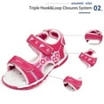 thumbnail image 3 of Ahannie Kids Girls Summer Outdoor Sandals, Toddler/Little Kid Open Toe Beach Sandal Shoes, 3 of 7