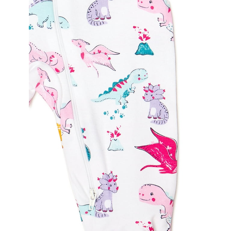 Wonder Nation Baby Girls Dino Sleep N Play Sizes 0M 9M Walmart