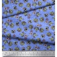 thumbnail image 2 of Soimoi Poly Georgette Fabric Star,Leaves & Rose Floral Decor Fabric Printed Yard 42 Inch Wide, 2 of 3