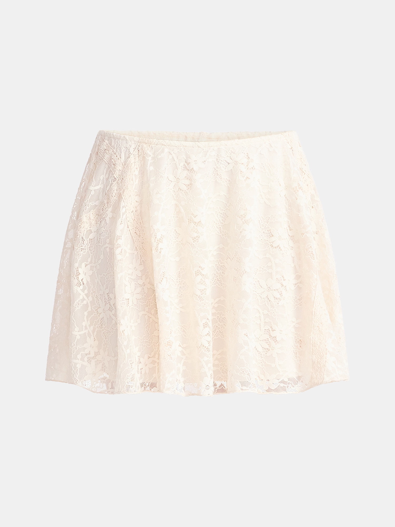 No Boundaries Lace Flouncy Mini Skirt, Women's