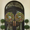 thumbnail image 3 of 16 Inch Decorative Front Door Wreath Seasonal Hanging For Year Round Display, 3 of 5