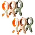 thumbnail image 1 of Pegs For Washing Line, Towel Clips For Sun Loungers, 6 Pcs Non-marking Plastic Clothes Pins, Large Windproof And Non-slip Strong Towel Clips For Beach, 1 of 5