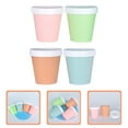4pcs Ice Cream Cups with Lids Yogurt Containers Soup Cups Empty Cream