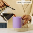 thumbnail image 3 of JoyJolt Vacuum Insulated Tumbler with Lid & Handle - 12 oz - Purple, 3 of 8