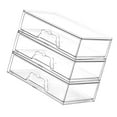 thumbnail image 4 of Stgfyxgs Clear Vanity Organizer Drawer Storage Box Versatile Stackable Dustproof for under Sink Organization Easy to Clean Accessories 3 Pieces, 4 of 9