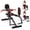 Black&Red, variant on Hip Abductor Machine, 3-in-1 Thigh & Glute Trainer for Home Gym, Adjustable Resistance for Inner/Outer Thigh Toner and Butt Lifter, Compact Leg Workout Equipment
