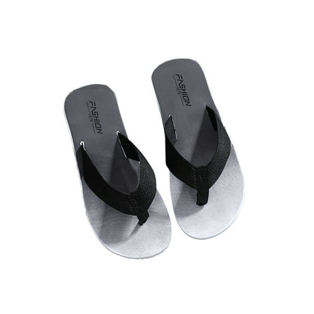 

Rotosw Mens Thong Sandals Slip On Flip Flops Color Stitching Flat Sandal Cozy Heels Casual Shoes House Nonslip Slippers Black 8