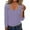 Purple, variant on EDFBUYKRS Female Sweaters Sweater Winter Tops for Woman Black Crew Neck Knit Solid Short Sleeve Pullover Tops for Junior Fall Sweater Xl