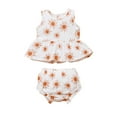 thumbnail image 1 of goowrom Baby Girls Daisy/Sun Printed Triangle Tops +Pants Suit, 1 of 9