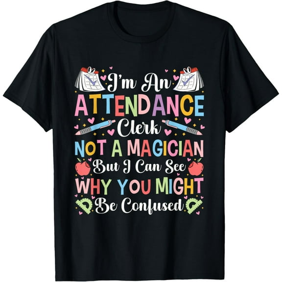 Premium Comfort - Attendance Clerk Attendance Secretary School Clerk T-Shirt