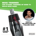 thumbnail image 3 of Wahl Recortador de pelo de nariz con batería iluminada para hombres y mujeres. Recorte de nariz, orejas y cejas indoloro y fácil de ver con luz incorporada, batería incluida. – Modelo 3023283, 3 of 5