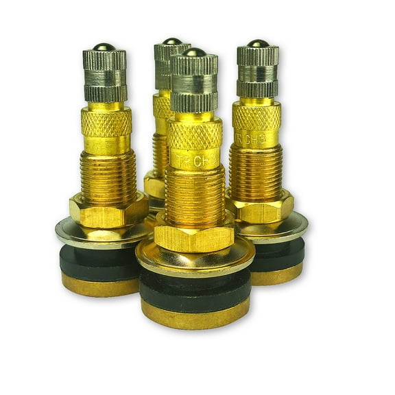 Set of 4 TR618A Air/Liquid Valve Stems for Industrial Agricultural Wheels by TYK Industries