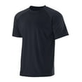 thumbnail image 4 of Real Essentials 4 Pack: Boys Short Sleeve Quick Dry UPF 50+ Sun Protection Rash Guard Shirt Swimwear Surf Top for Boys, 4 of 5