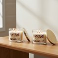 thumbnail image 2 of 14 Oz 3 Wick Jar Candle With Lid Sweet Vanilla Bliss - Set of 2, 2 of 4