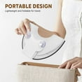 thumbnail image 5 of Foldable teen Toilet Seat with Suction Cups Adjustable Length Portable Travel Potty Training Seat with Splash Guard for Boys, 1X Foldable Toilet Seat, 5 of 9