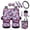 Butterfly Floral Pink, variant on Sea Turtle Car Seat Cover Full Set of 12 Steering Wheel Cover Auto Seatbelt Pads Cup Coaster Trash Can Air Vent Storage Box Blue Ocean Coasters Keychain Interior Auto Accessory