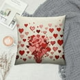 thumbnail image 2 of Nawypu  Valentines Day Pillow Covers Heart Love Pattern Throw Pillow Cover Decorations for Sofa Home Decor, 2 of 5