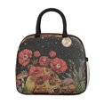 thumbnail image 2 of Lunch Bag Lunch Box for Women Reusable Insulated Lunch Cooler Bags,Large Capacity for Work Travel Picnic,Water-Resistant Halloween Lunch Tote Bag Gifts for Woman Mom Black, 2 of 5