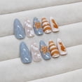 thumbnail image 3 of Xihbxyly Parche para Decoración de Uñas, Diseño Único con Patrones Exquisitos, Adhesivo Líquido de Larga Duración, Ajuste Cómodo y Fácil Aplicación, Ideal para Ocasiones Especiales, Uso Diario, para, 3 of 5