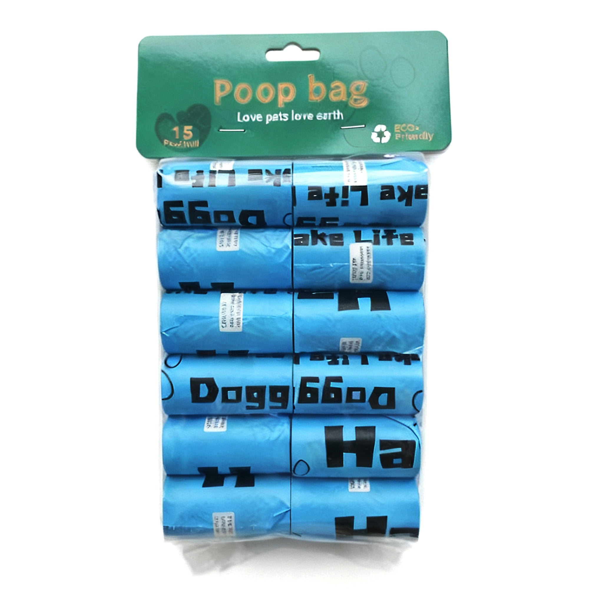GARITIN Dog Poop Bags for Dogs, Dog Bags for Waste 24 Rolls 360 Count, Doggie Bags for Poop Pet Doggy Waste Bags Rolls, Unscented Cats Litter Bags, Blue