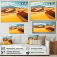 thumbnail image 5 of Designart "Tranquil Yellow Sandscape" Extra Large Landscapes Framed Wall Art - Global Yellow Desert Entryway Framed Wall Art Print, 5 of 7