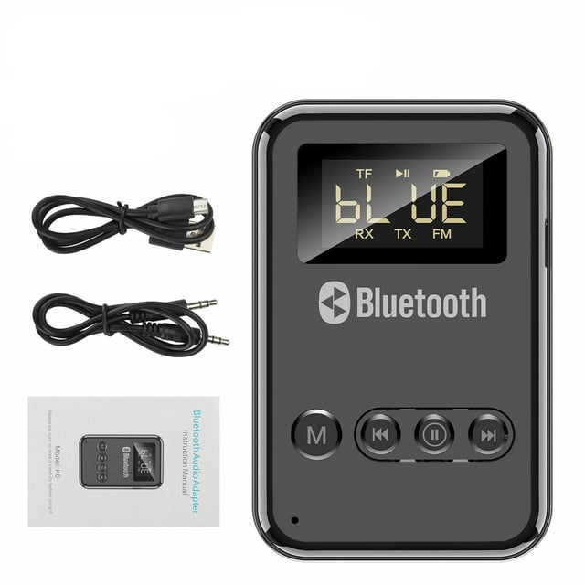 1 Set Récepteur Émetteur USB Bluetooth 5.0 Portée 10M Audio Sans Fil 2-en-1 Adaptateur Voiture 3.5MMAux