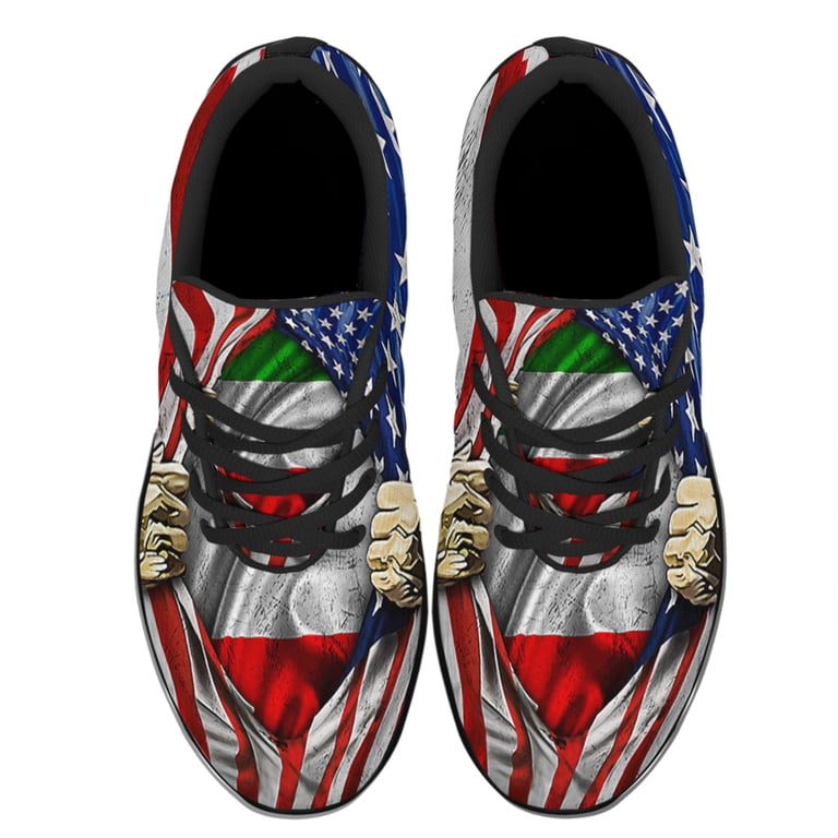 Italian American flag Shoes Sneakers Black Size 9.5  display picture 3