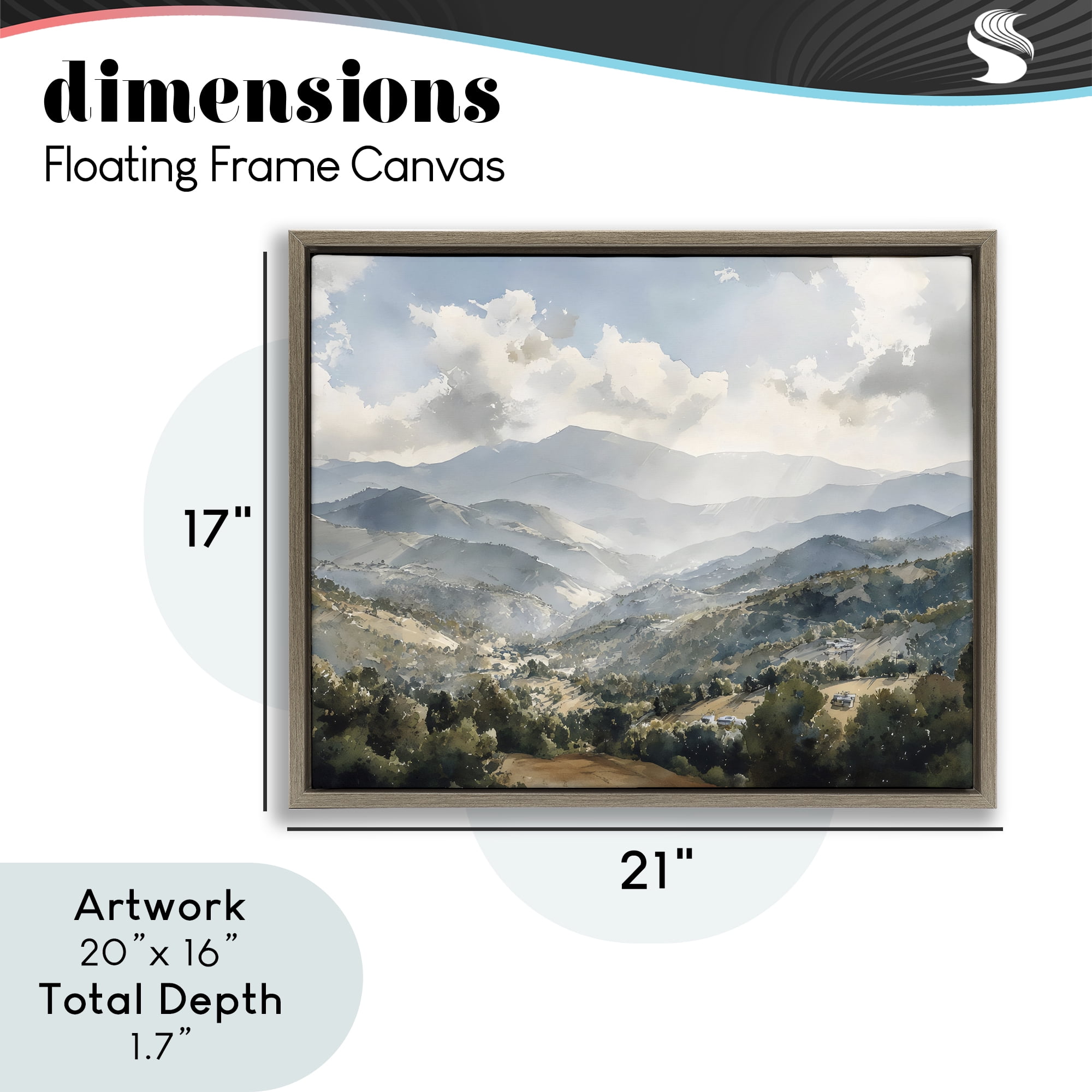 Stupell Industries Everything Under The Sun Brown Framed Floater Canvas Wall Art, design by Franklyn Gregory