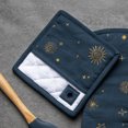 thumbnail image 4 of Thyme & Table 2-Pack Kitchen Set Oven Mitt and Potholder, Navy Celestial, 4 of 6