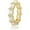 Yellow Gold, variant on 14K Gold Radiant Cut Mossanite Ring, Men's Hip-Hop Style Ring, Illuminate His Day with This Stunner,Fathers Day From Son