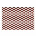 thumbnail image 1 of Geometric Cutting Board, 50s 60s Old Pop Art Retro Vintage Polka Dots Rounds Circles Design Art Print, Decorative Tempered Glass Cutting and Serving Board, Small Size, Scarlet White, by Ambesonne, 1 of 1