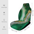 thumbnail image 2 of Green Agate Gold Glitter Art Car Seat Cover Set Auto Front Bucket Cushion Protect Accessories 2 Piece, 2 of 6