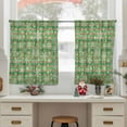 thumbnail image 6 of Christmas Snowflakes Sheer Curtains 54 Inches Long, Xmas Winter Red Green Plaid Light Filtering Window Curtains for Living Room/Bedroom, Rod Pocket Voile Sheer Curtain Drapes, 52"W x 54"L, 2 Panels, 6 of 9