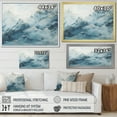 thumbnail image 4 of Designart "Mountain Storm In Minimalist Style" Glacier Floater Framed Canvas Wall Art, 4 of 5
