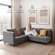 thumbnail image 3 of Sala Esquinera  Easy Living Tenerife Gris en L Tapizada en Tela con Patas Tipo Madera, 3 of 6