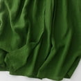 thumbnail image 6 of New Summer Arrivals SMihono Women's Stand Collar Cotton Linen Midi Dress Plus Size Summer Vintage Long Sleeve Single Button Down Dress Green M, 6 of 7