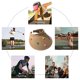 thumbnail image 5 of Sombrero de paja con parte superior vacía y botón de color con circunferencia de la cabeza de 56-58 cm para mujer, sombrero de verano de ala grande con protección solar, sombrero de playa, 5 of 5