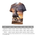 thumbnail image 6 of LAOLIUSN Mens Animal Graphic T-Shirt Funny Horse Short Sleeve Tee Tops S-4XL, 6 of 7