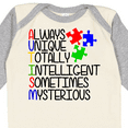 thumbnail image 4 of Inktastic Autism Awareness Acronym Boys or Girls Long Sleeve Baby Bodysuit, 4 of 5