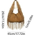 thumbnail image 6 of SPEKSEE Vintage Fringe Hobo Bag with Tassel Underarm Purse Hippie Western Cowgirl Purse Tote Bag for Women, 6 of 9