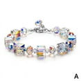 thumbnail image 1 of Bracelet Extensible en Cristal pour Femmes 6.9 Pouces Or Blanc Ajustable Perlé Cadeaux2019 D4L4, 1 of 6