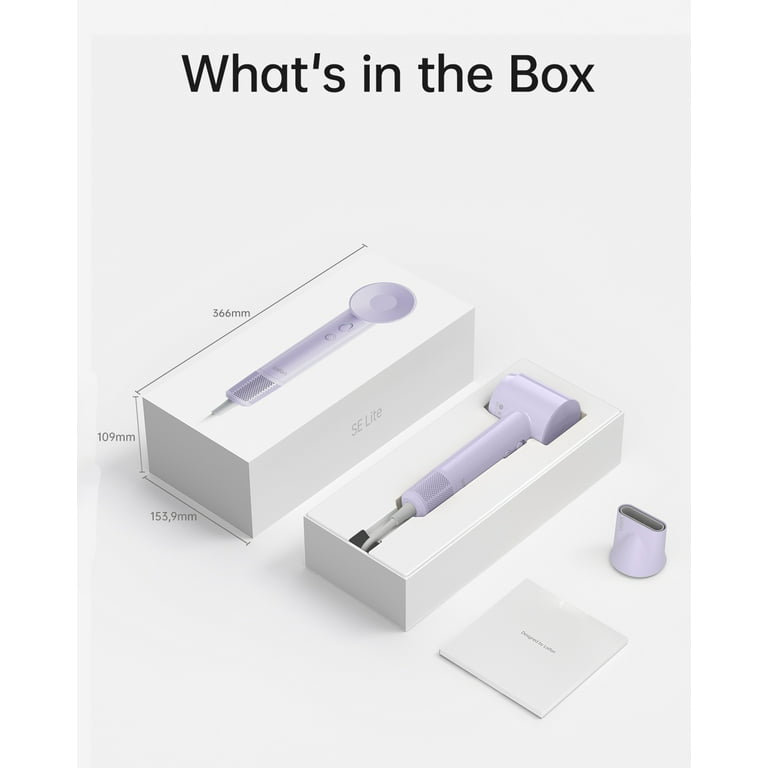 Laifen SE Lite Hair Dryer, 100,000 RPM High Speed Motor & 150